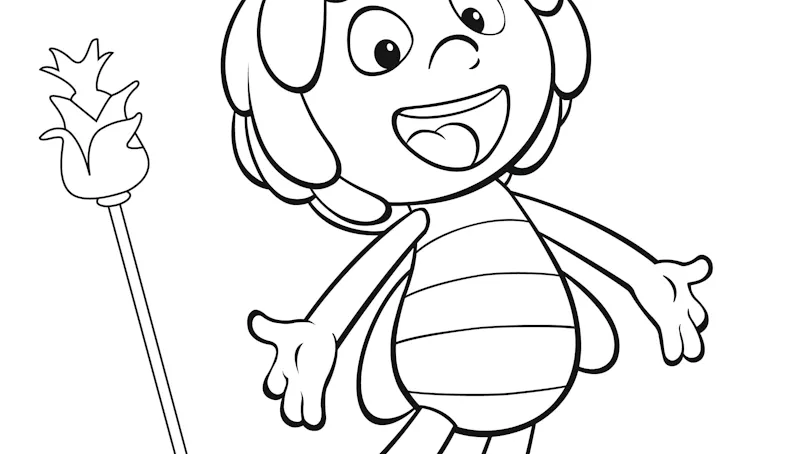 Coloriage Maya L Abeille