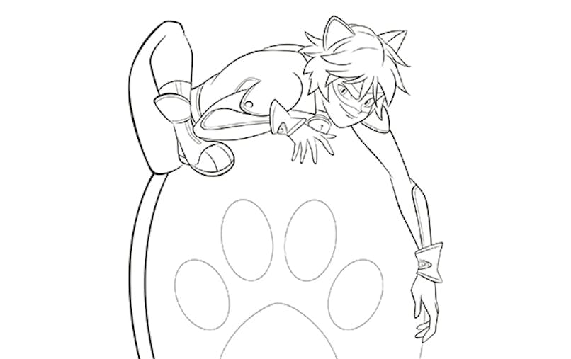 Coloriage Miraculous L Empreinte De Chat Noir Momes Net Coloriage Miraculous L Empreinte De Chat Noir Momes Net