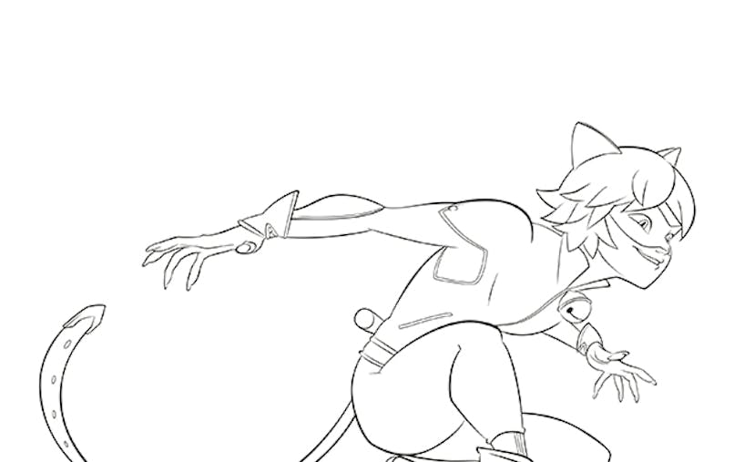 Coloriage Miraculous Chat Noir Furtif Momes Net Coloriage Miraculous Chat Noir Furtif Momes Net