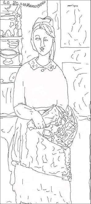 Coloriage Modigliani