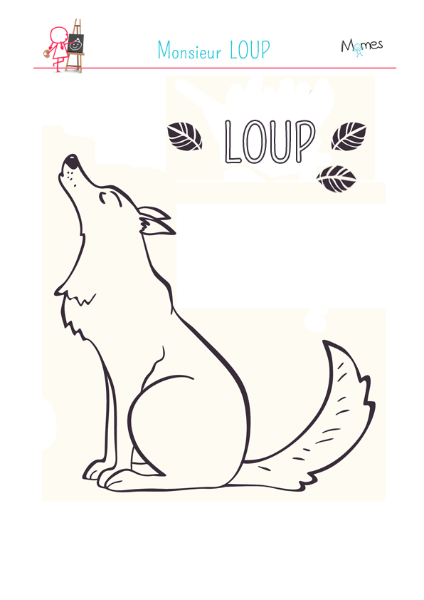 Coloriage Monsieur Loup Momes Net