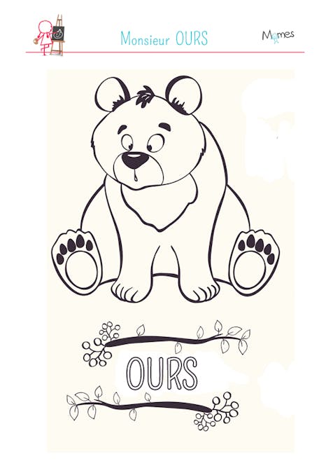 Coloriage Monsieur Ours