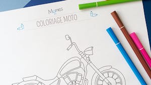Coloriage moto