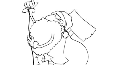Coloriage Père Noël fait de l'escalade Coloriage Père Noël fait de l'escalade