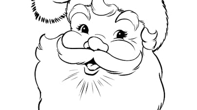 Coloriage Pere Noel Momes Net