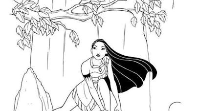 Coloriage Pocahontas Coloriage Pocahontas