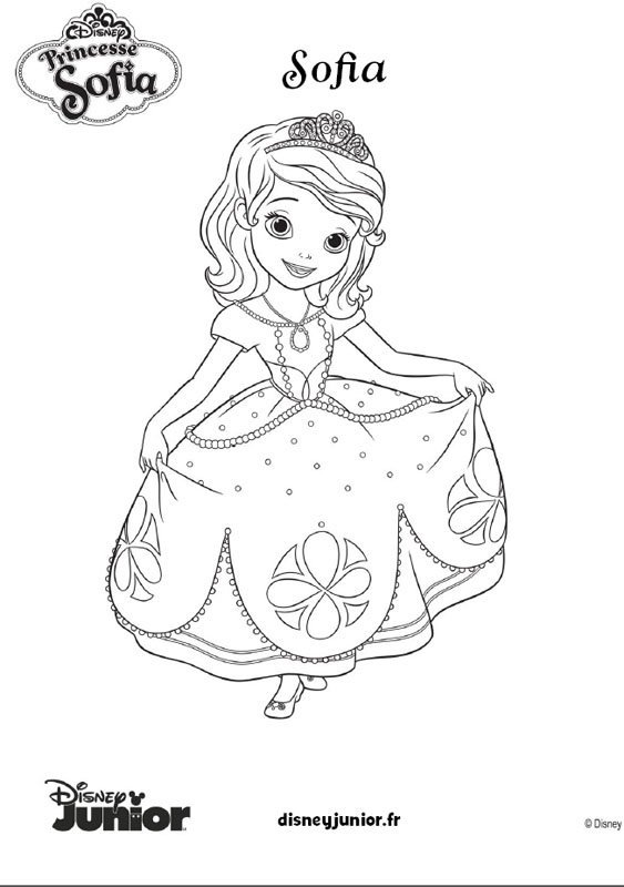  Coloriage  Princesse  Sofia  9 MOMES net