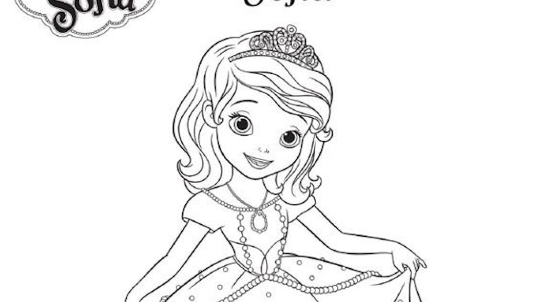 Coloriage Princesse Sofia (9)  MOMES.net