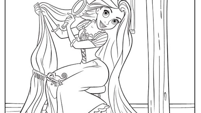 Coloriage Raiponce (4)  MOMES.net