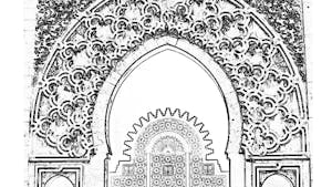 Coloriage Ramadan: mosquée (3)