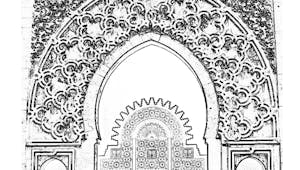 Coloriage Ramadan: mosquée (3)
