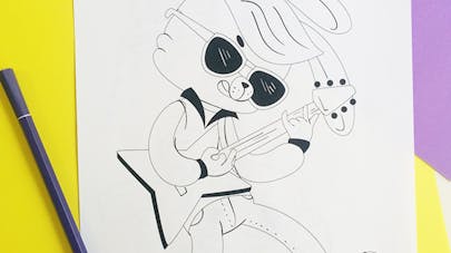 coloriage rock'n'roll coloriage rock'n'roll