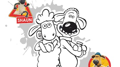 Coloriage Shaun et Bitzer Coloriage Shaun et Bitzer
