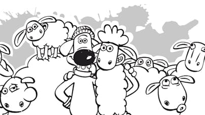 Coloriage Shaun et ses amis Coloriage Shaun et ses amis