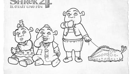 Coloriage Shrek: Les bébés de Shrek