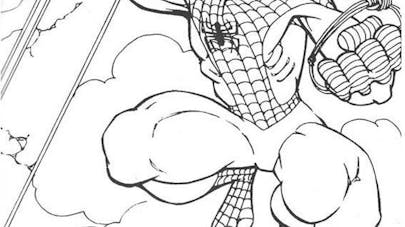 Coloriage Spiderman (1)  MOMES.net