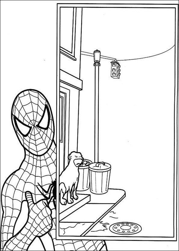 Coloriage Spider Man No Way Home