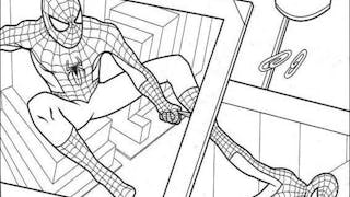 Coloriage SpiderMan dans le journal  MOMES.net