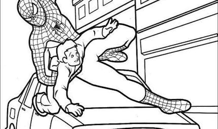 Coloriages Spiderman à imprimer  MOMES.net