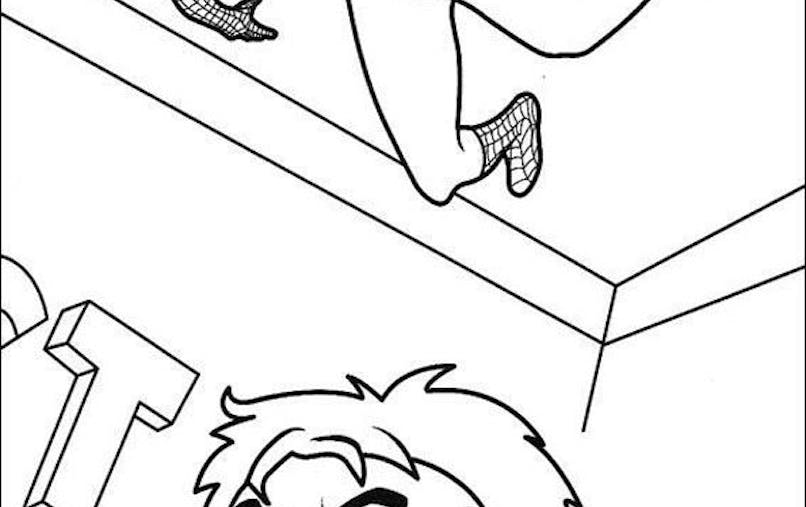 Coloriage Spiderman (9)  MOMES.net