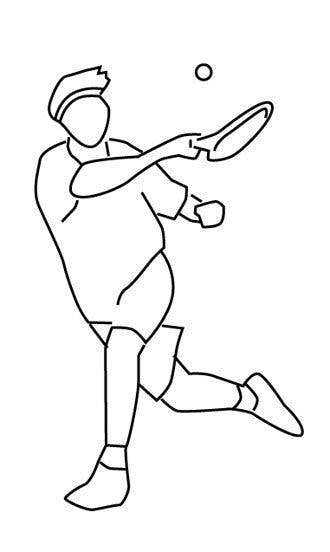 Coloriage tennis (3)