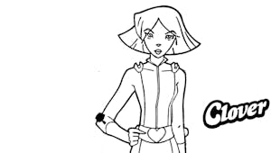 Coloriage Totally Spies: Clover