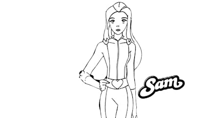 Coloriage Totally Spies: Sam