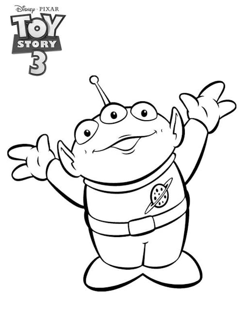 Coloriage Toy Story - Alien