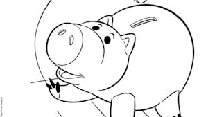 Coloriage Toy Story - Cochon