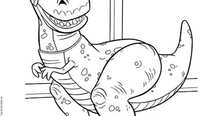 Coloriage Toy Story  Dinosaure  MOMES.net