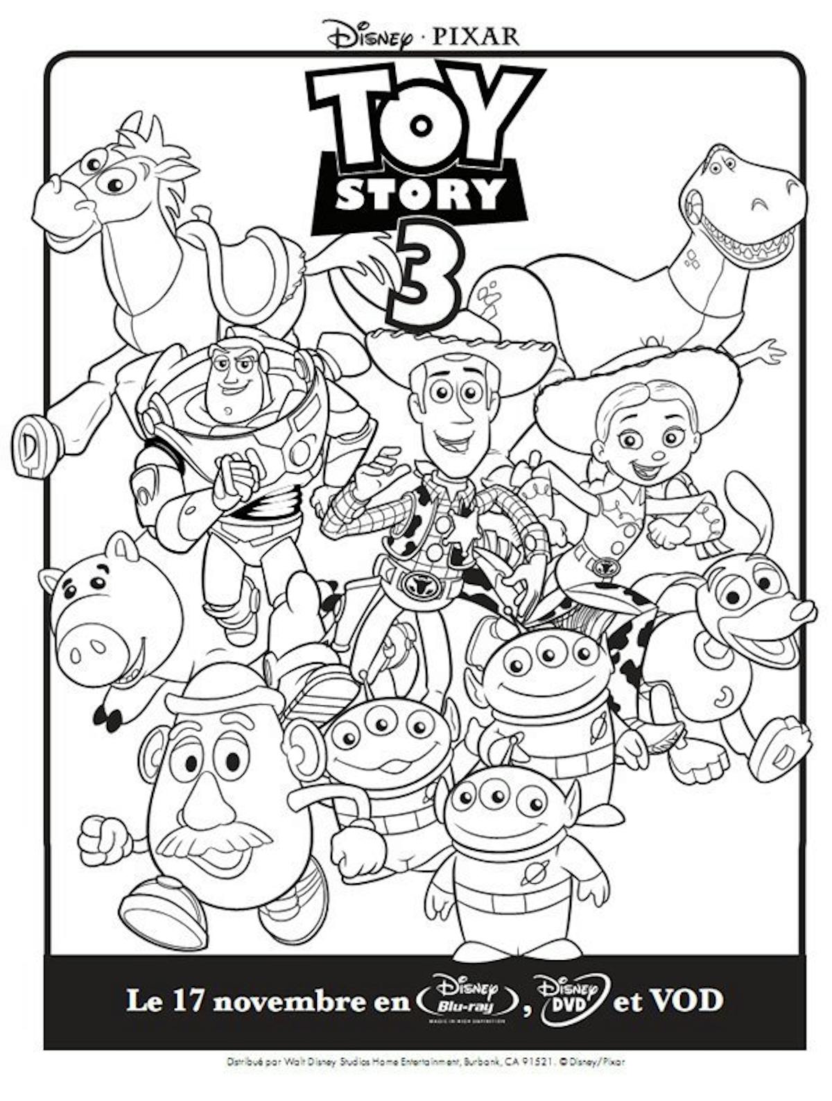 Coloriage Toy Story 3 Zig-Zag