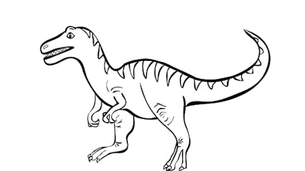 Coloriage Tyrannosaure