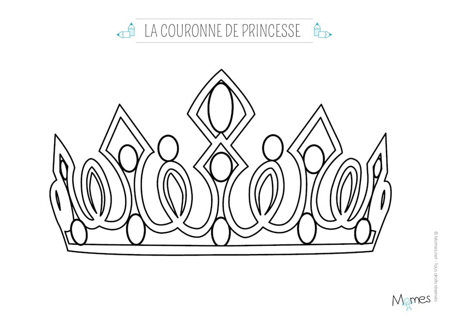 Coloriage une couronne de princesse
