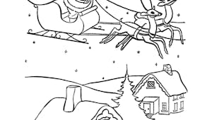 Coloriage La Maison Du Pere Noel Momes Net