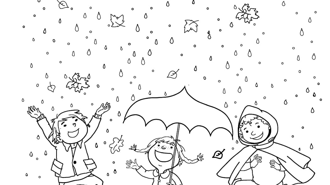 Coloriage vive les feuilles d'automne  MOMES.net