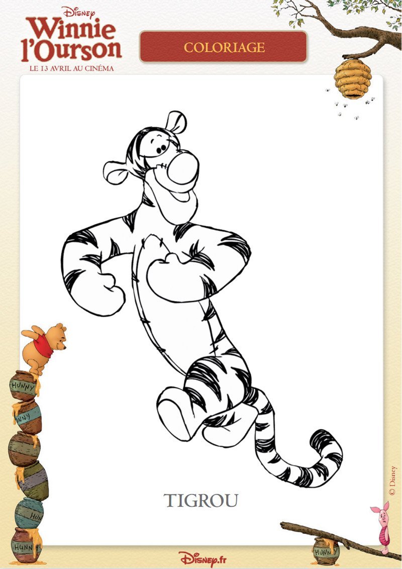 Coloriages Winnie L Ourson A Imprimer Momes Net