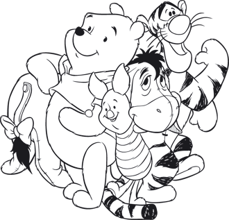 Coloriage Winnie l'ourson 17  MOMES.net