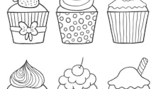 Coloriages : les délicieux cupcakes