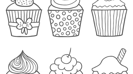Coloriages : les délicieux cupcakes