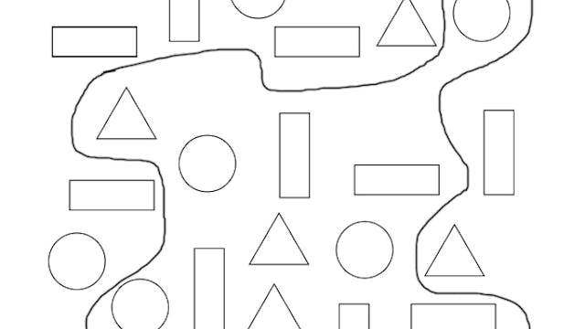 Colorier les formes géométriques : intérieur, extérieur | MOMES