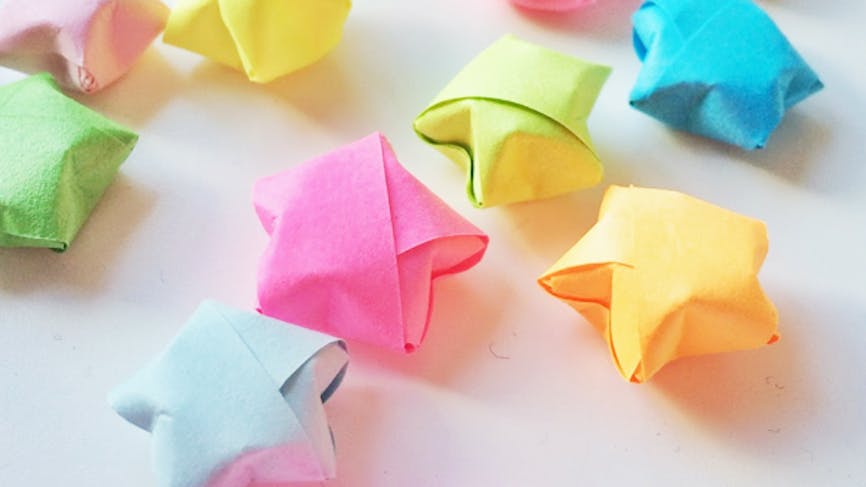 étoile en origami