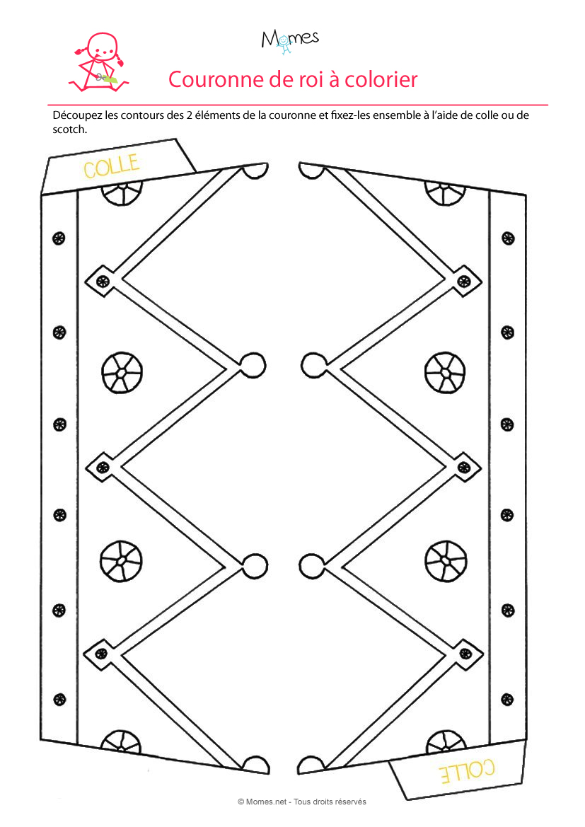 Couronne A Imprimer Et Colorier Momes Net