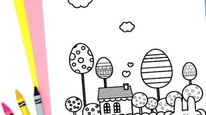 coloriage de paques coloriage de paques