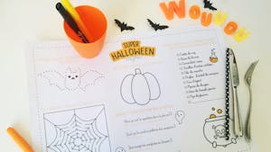 Décoration Halloween à imprimer : le set de table pour enfant