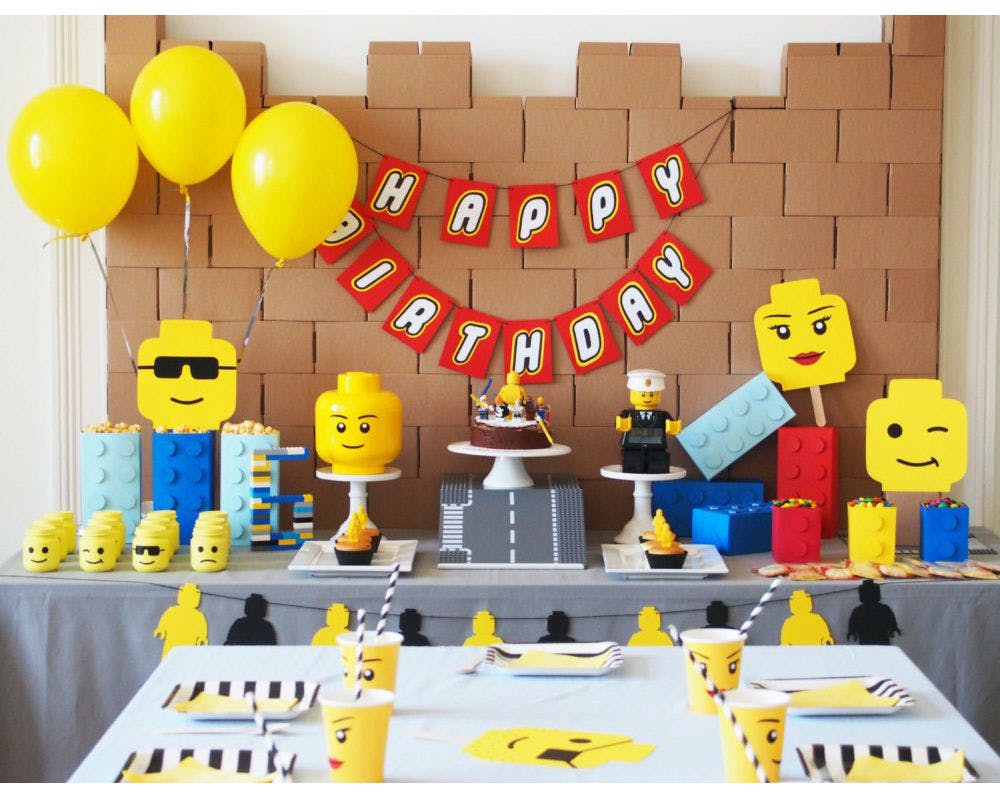 Décorations pour un anniversaire thème Lego