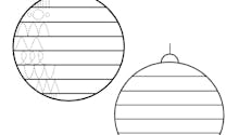 Boules de Noël à colorier - Exercice de tracé (maternelle)