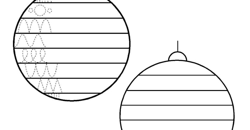 Exercice pour décorer une boule de Noël