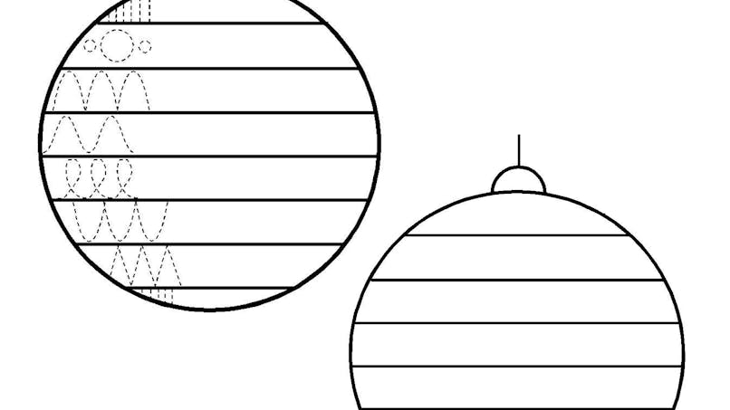 Exercice pour décorer une boule de Noël