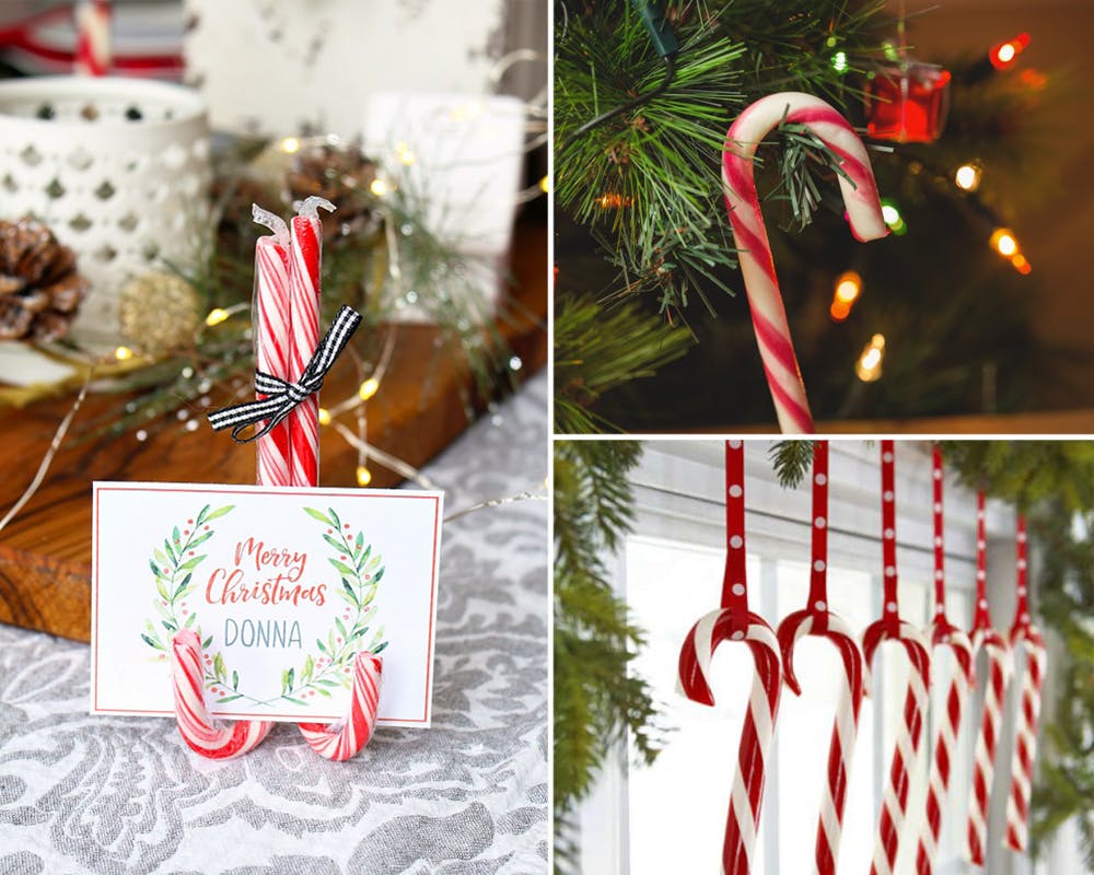 idées décorations Noël rapides simples faciles
        dernière minute cannes de sucre d’orge à Noël