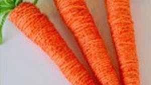 Des carottes en laine